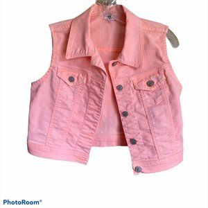 CELLO JEANS PINK DENIM JACKET SIZE LARGE
